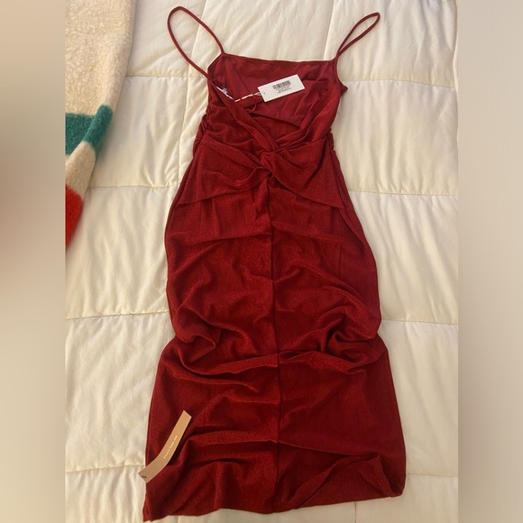 NWT Reformation sparkle red dress - Picture 6 of 8